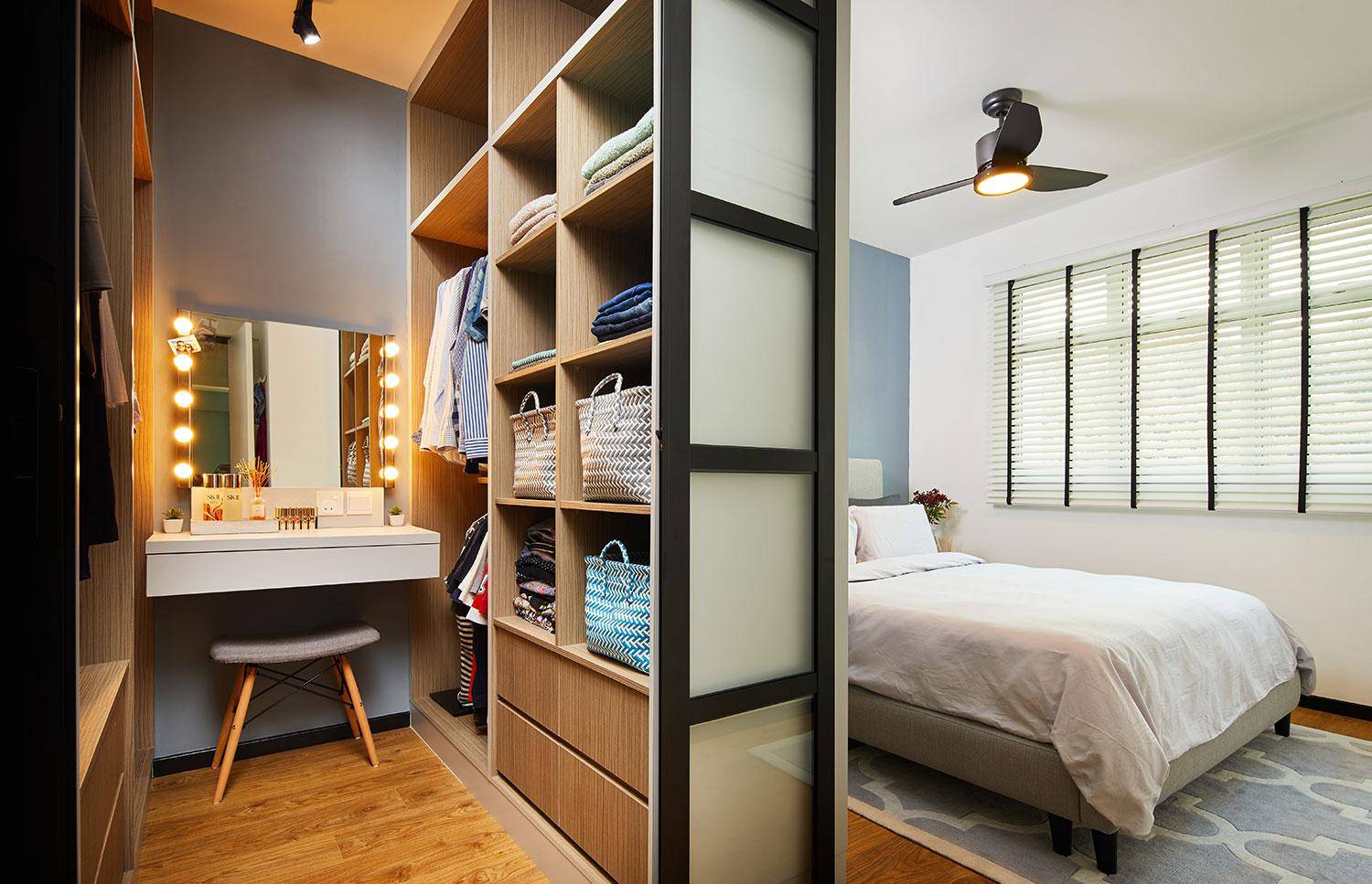 Гардеробная в спальне - 90 фото дизайнерских решений по оформлению интерьера спальни с гардеробной