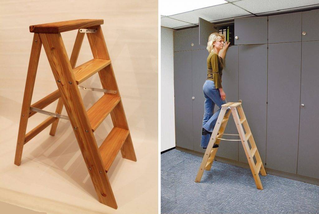 Лестница-стремянка своими руками из дерева: пошаговая инструкция