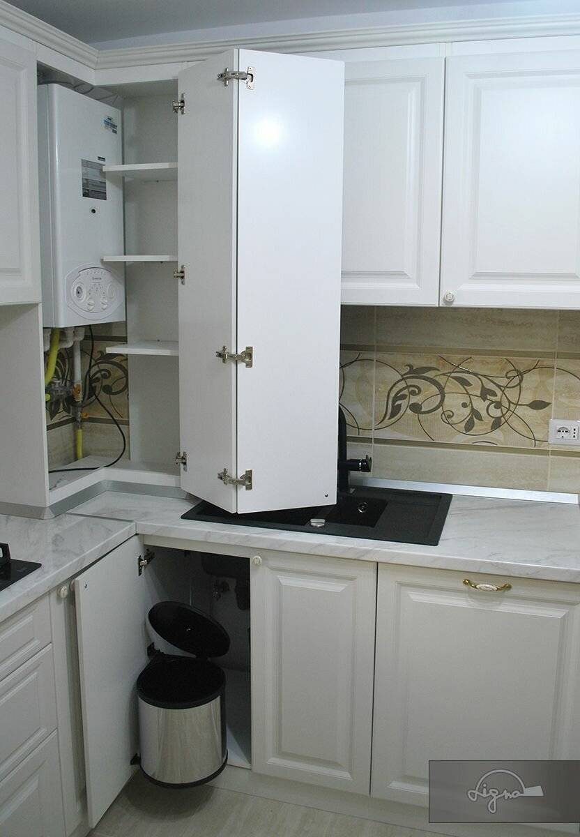 Как спрятать газовый котел на кухне фото: закрыть, дизайн с котлом индивидуального отопления в частном доме, скрыть шкаф