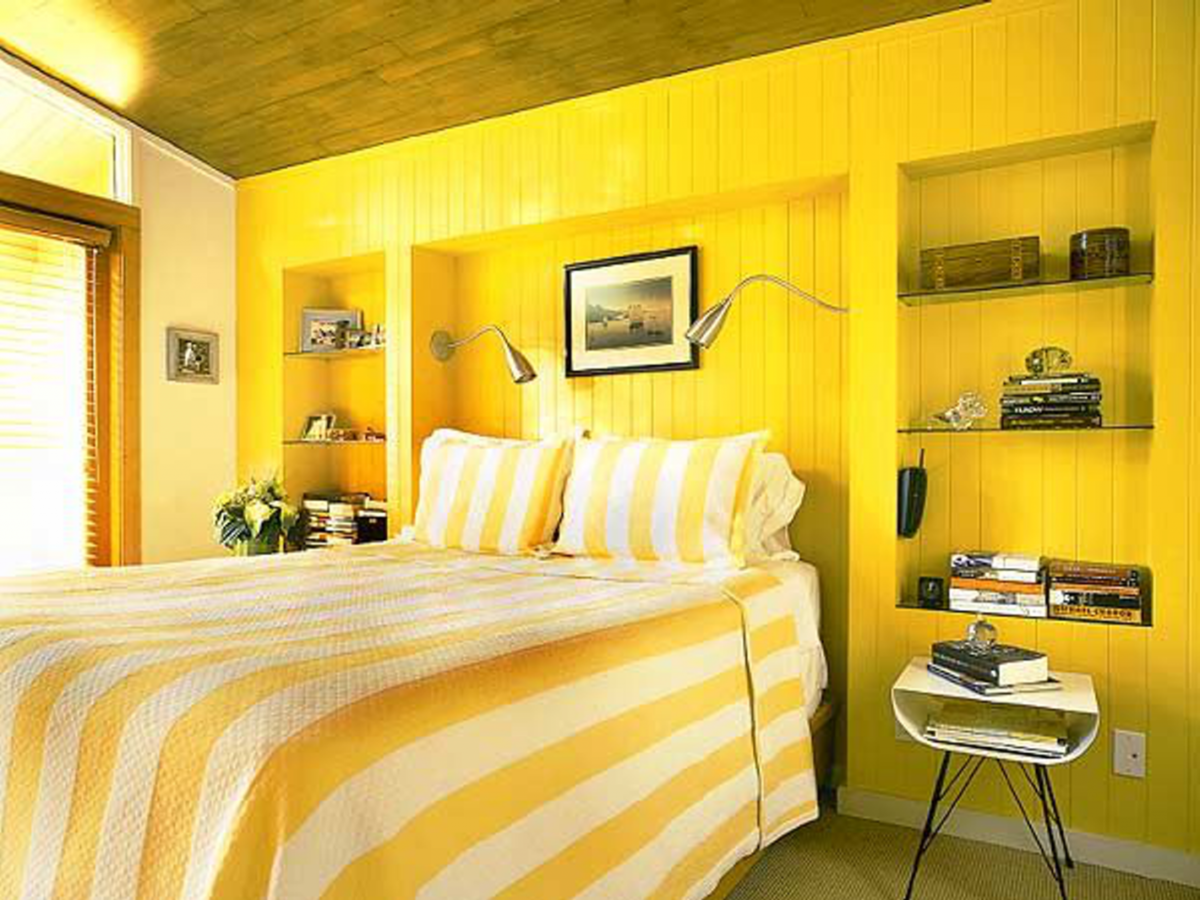 Желтый цвет в интерьере: сочетание с серым, черным и другими
 - 34 фото