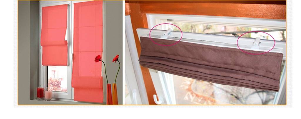 Как крепить римские шторы на пластиковые окна (9 фото)