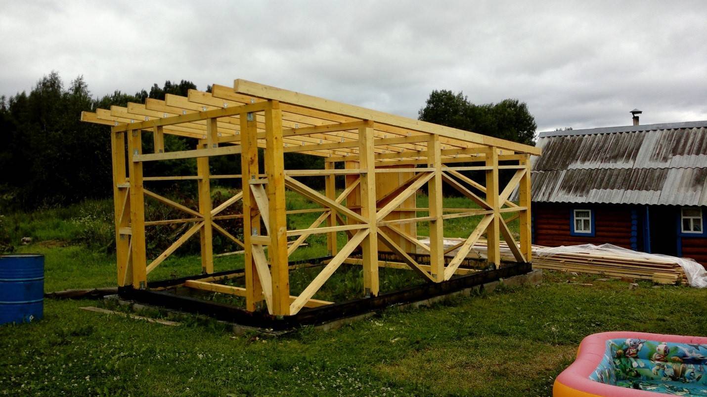 Построить деревянный гараж своими руками – понятная инструкция для домашних мастеров
