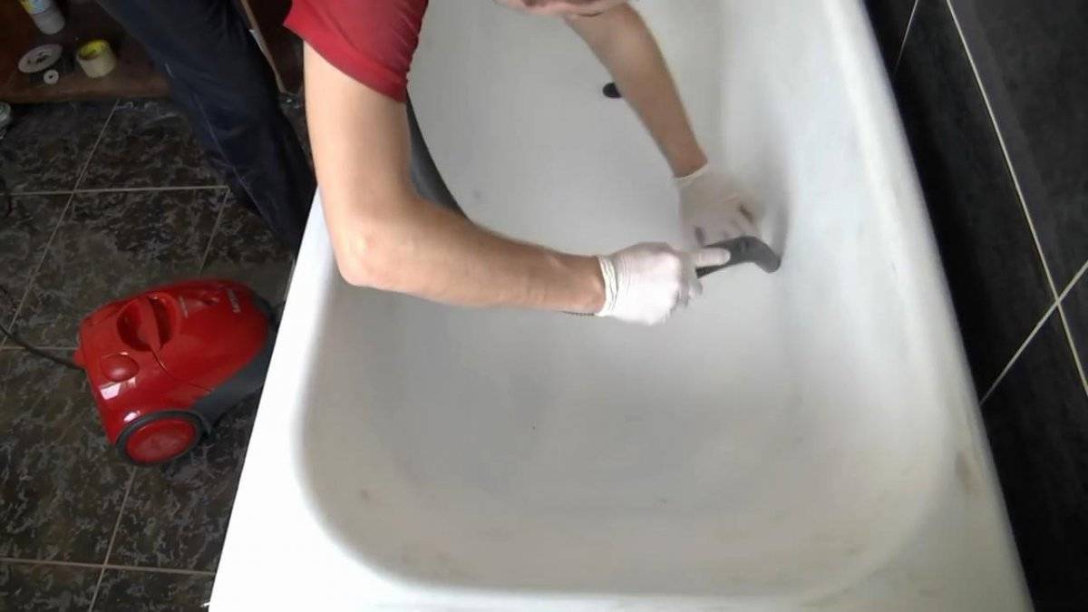 Реставрация ванн жидким акрилом - порядок выполнения работ