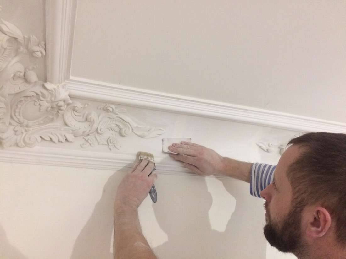 Реставрация лепнины на потолке своими руками
