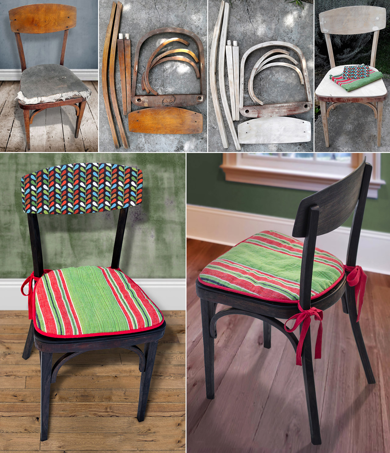 5 способов украсить стулья к новому году своими руками (новогодние декор чехлов на стулья)