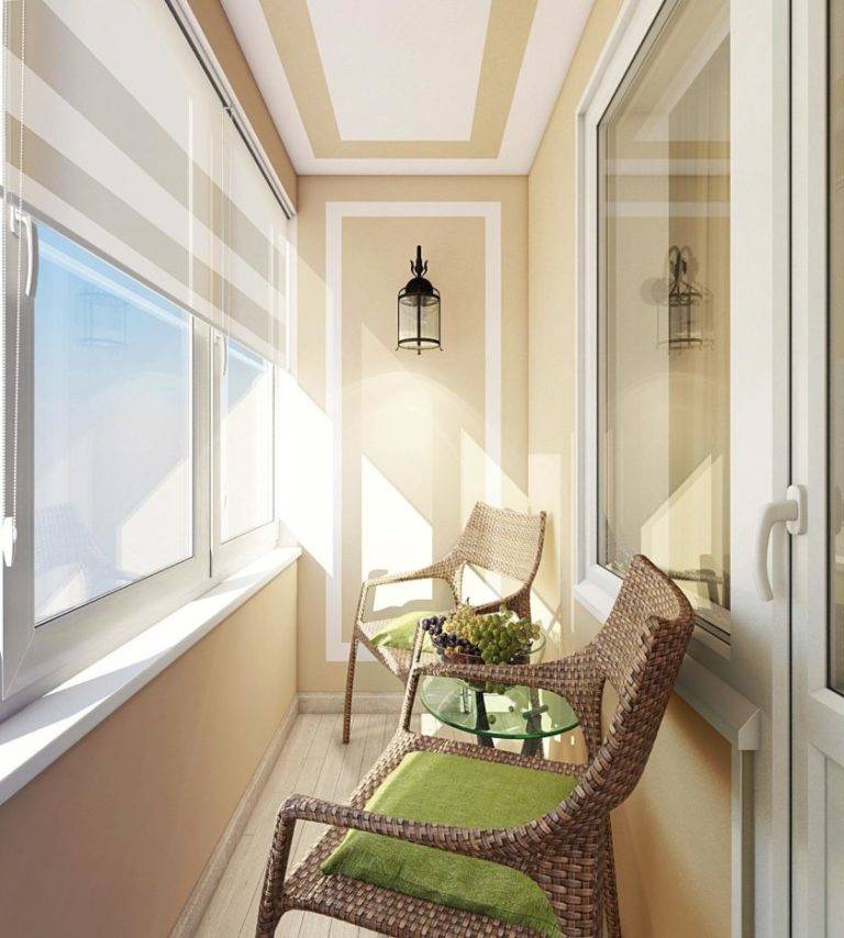 Красивый балкон: фото дизайна интерьера внутри