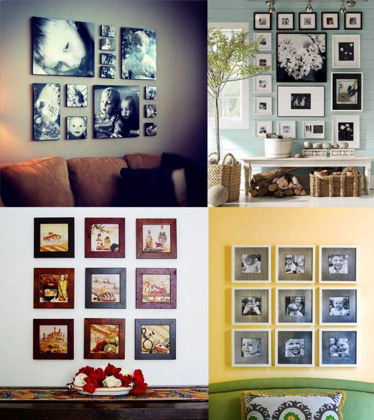 Как повесить фотографии на стену красиво и оригинально (170+ фото)? креативные идеи для ярких акцентов