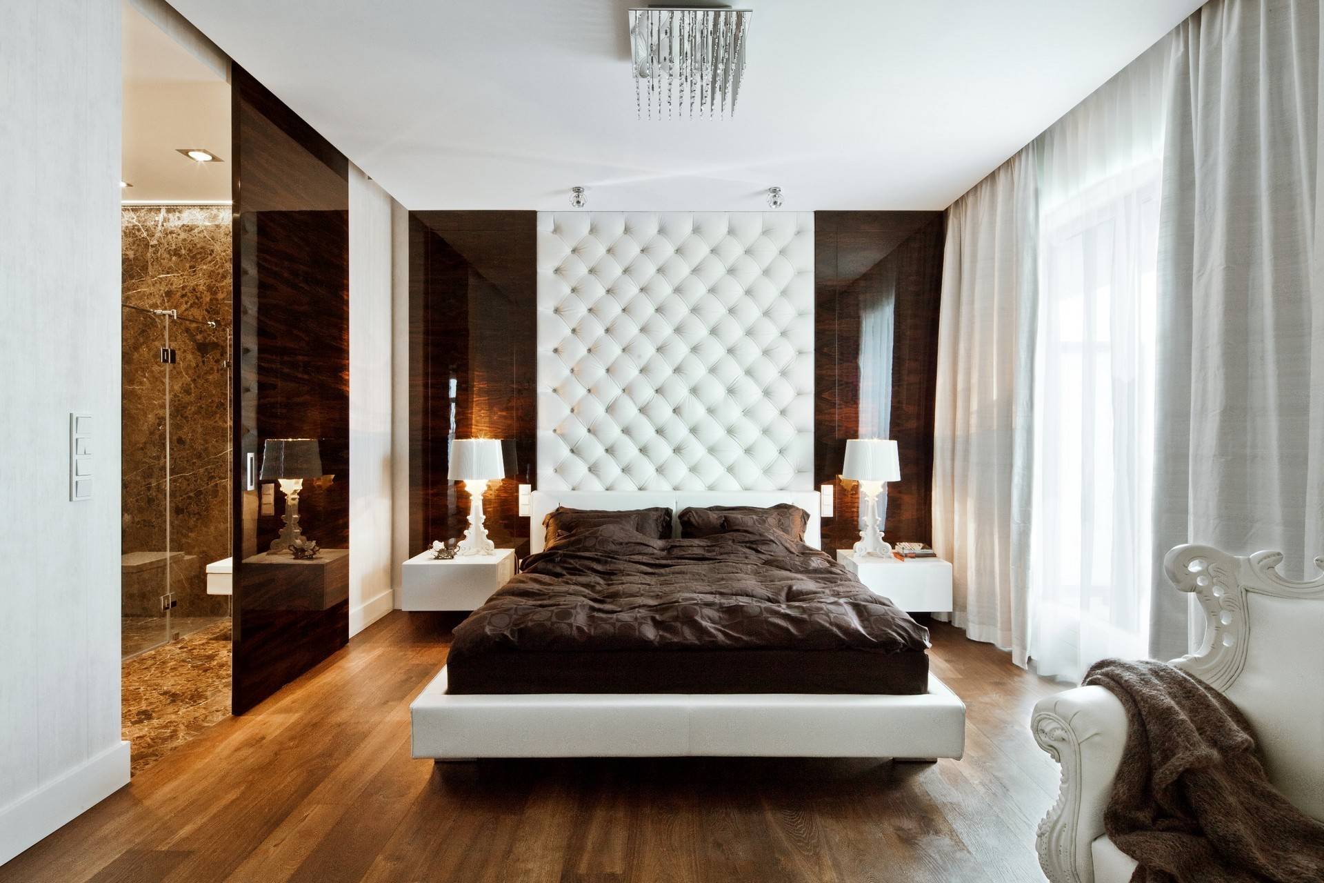 Идеи дизайна интерьера современной спальни в стиле модерн (+75 фото, видео)