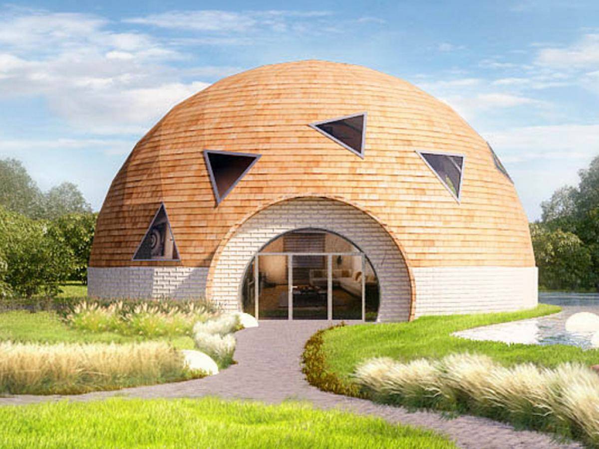 Сферический дом - выбор материалов (дерево, бетон, пенопласт)