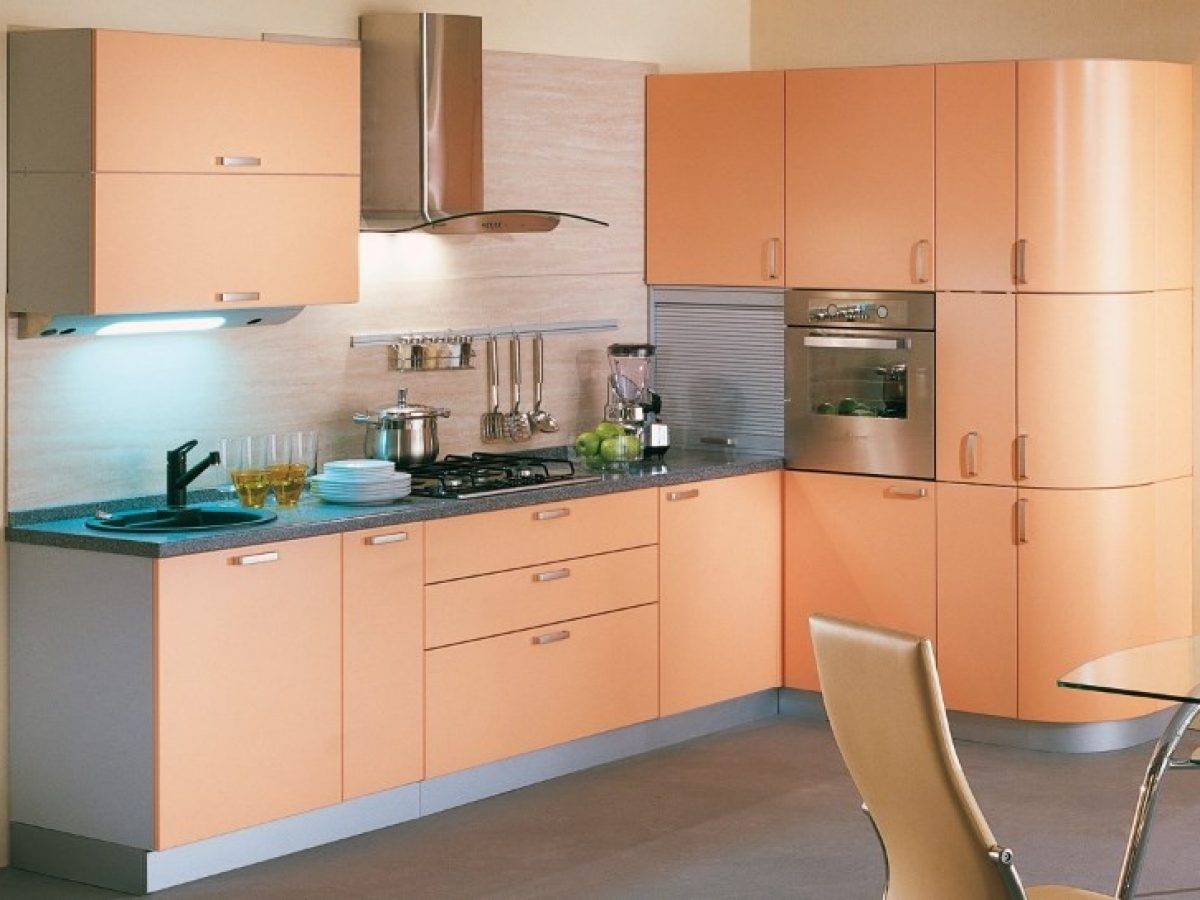 Кухня персикового цвета: 100 фото лучших идей