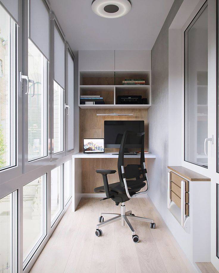 Как превратить балкон в комфортный кабинет: советы по благоустройству и дизайну