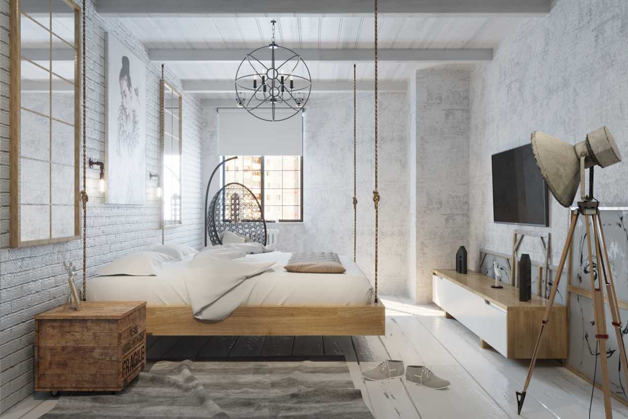 Белый лофт: особенности дизайна квартир в этом стиле, фото с примерами светлых интерьеров спален, кухонь и гостиных, какой цвет дерева и кирпича выбрать для отделки