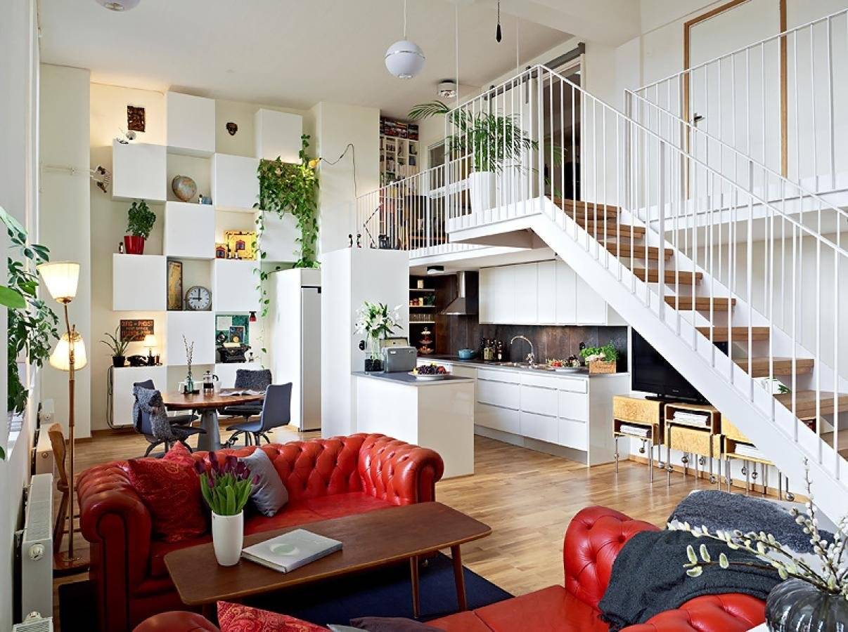 Дизайн квартиры с высокими потолками +50 фото примеров интерьера