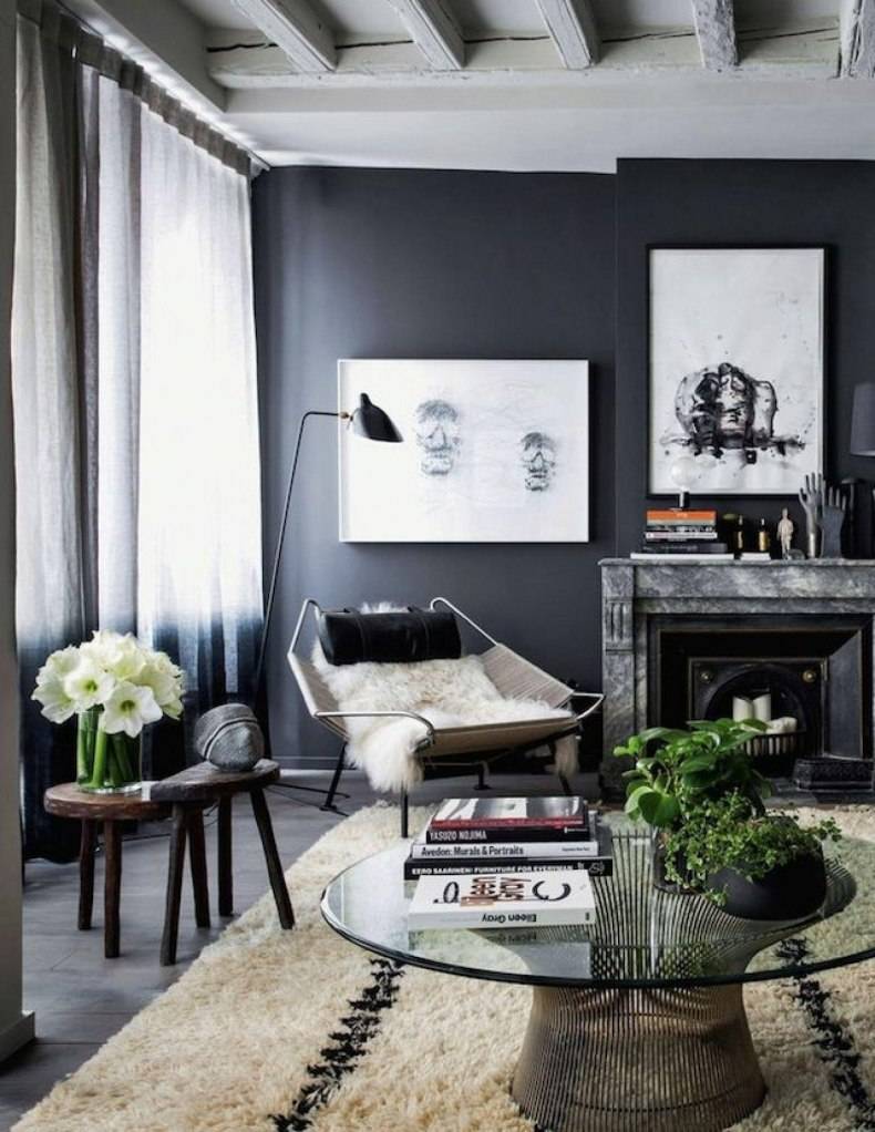 Стены черного цвета в интерьере: 100 фото элегантного дизайна