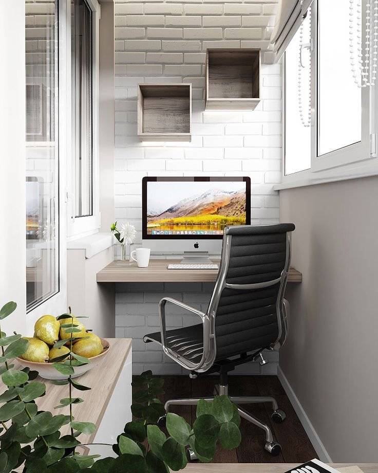 Как сделать кабинет на балконе | home-ideas.ru