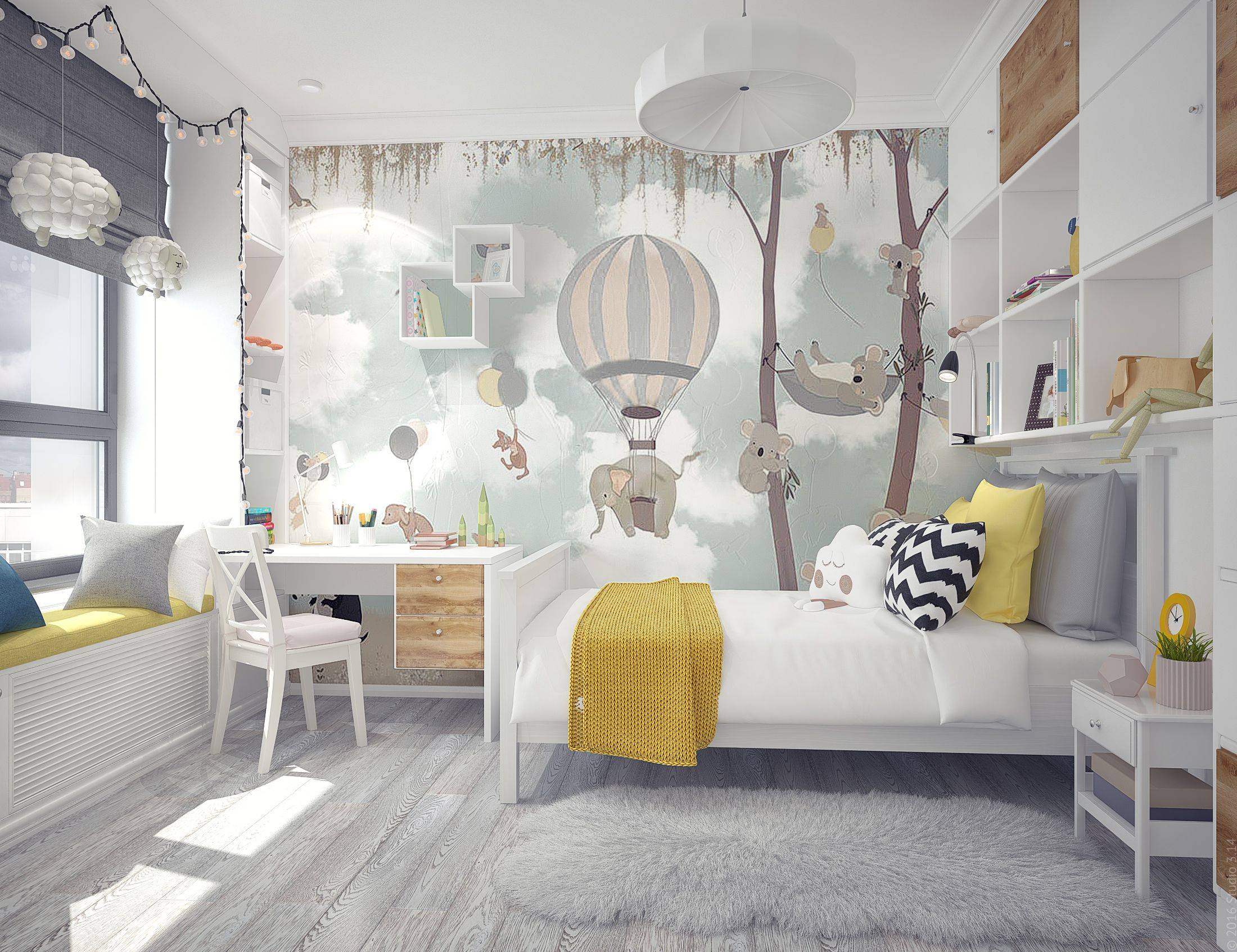 Белая детская комната: как создать интерьер для мальчика или девочки, сочетаемые цвета и выбор акцентов