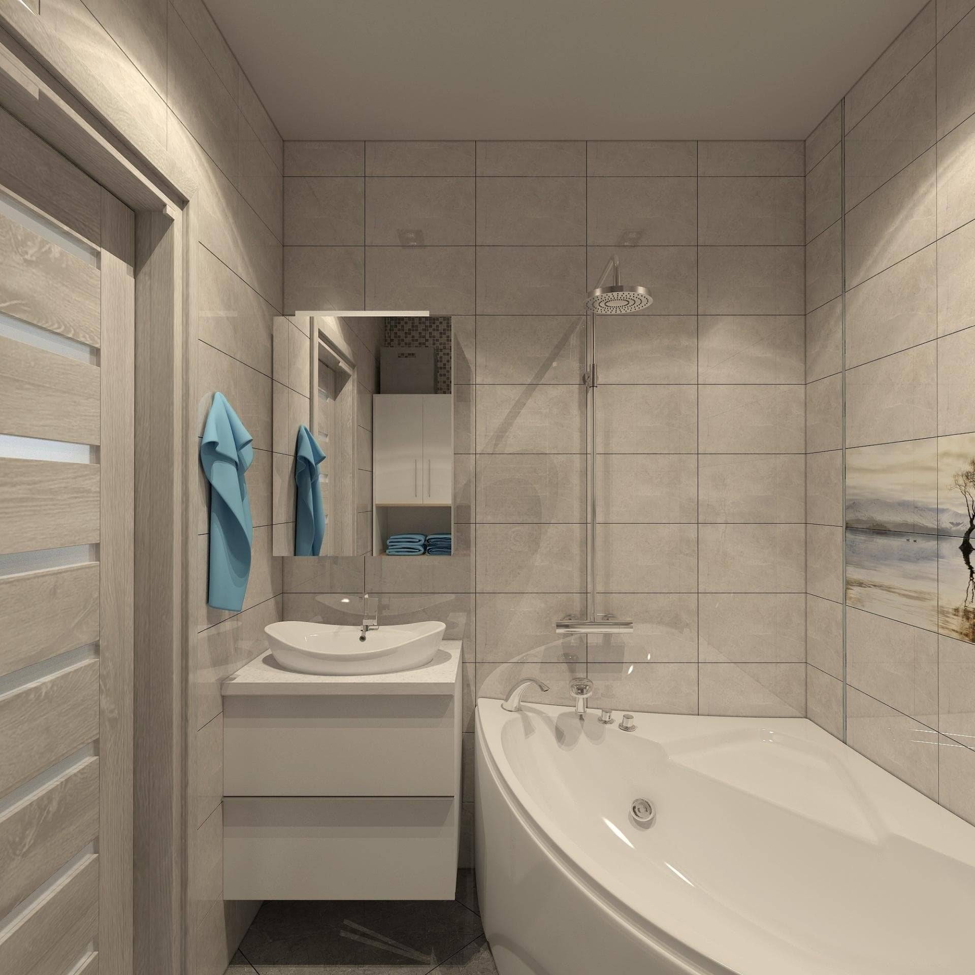 Ванная комната 6 кв. м: интерьер совмещенной с туалетом, фото дизайна, проекты и планировка
