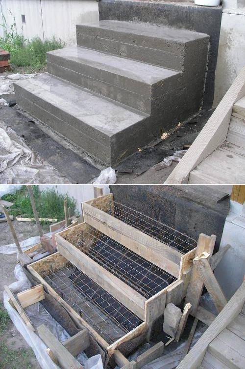 Заливаем бетонные ступеньки своими руками для крыльца частного дома? пошаговая инструкция +видео