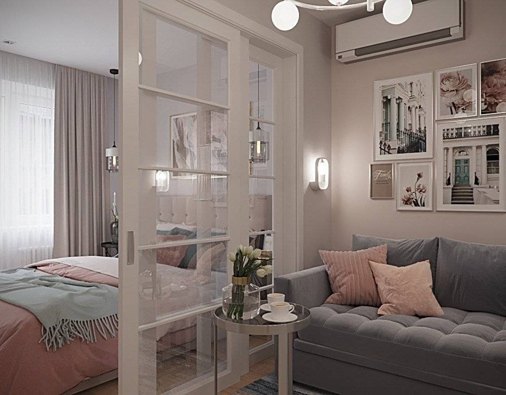 Как отделить кровать в однокомнатной квартире: способы зонирования
