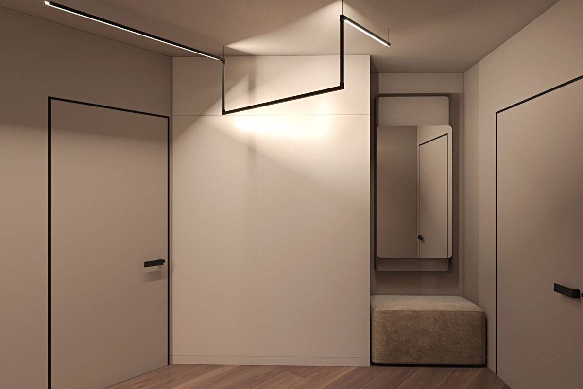 100 смелых идей дизайна маленькой прихожей и коридора на фото