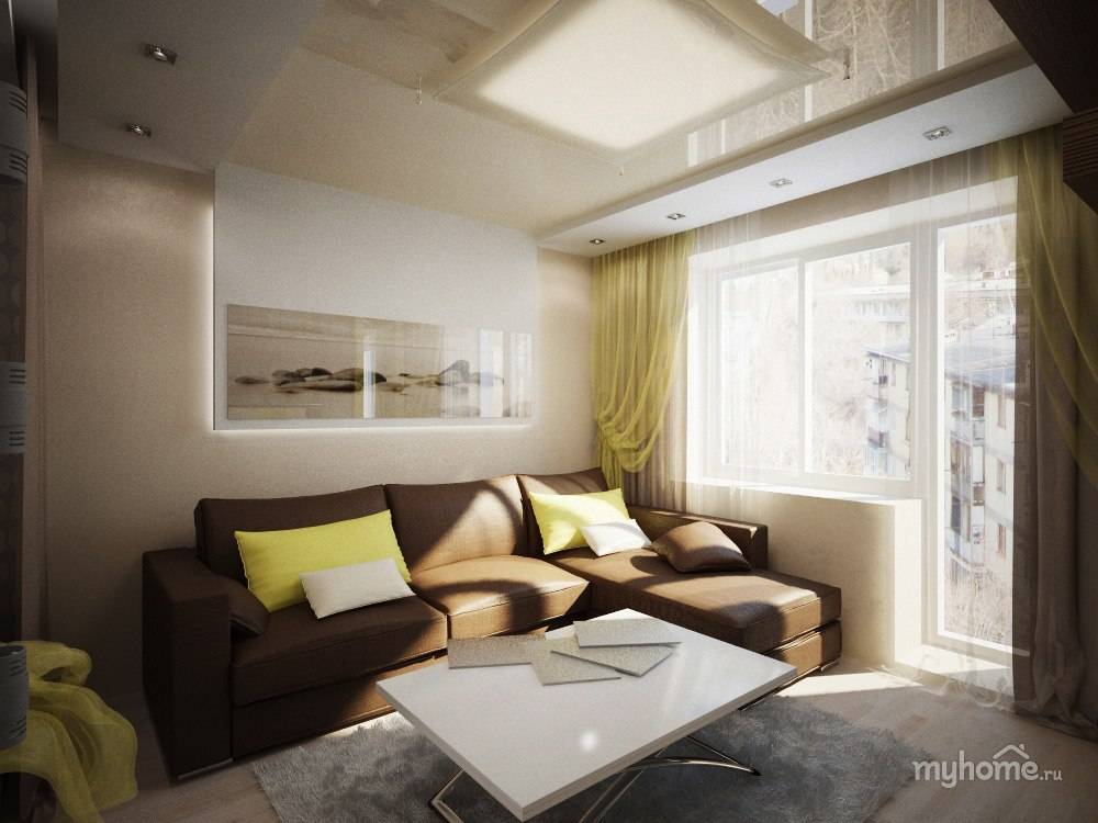 Дизайн зала в квартире: 18 и 20 кв м в панельном доме с фото