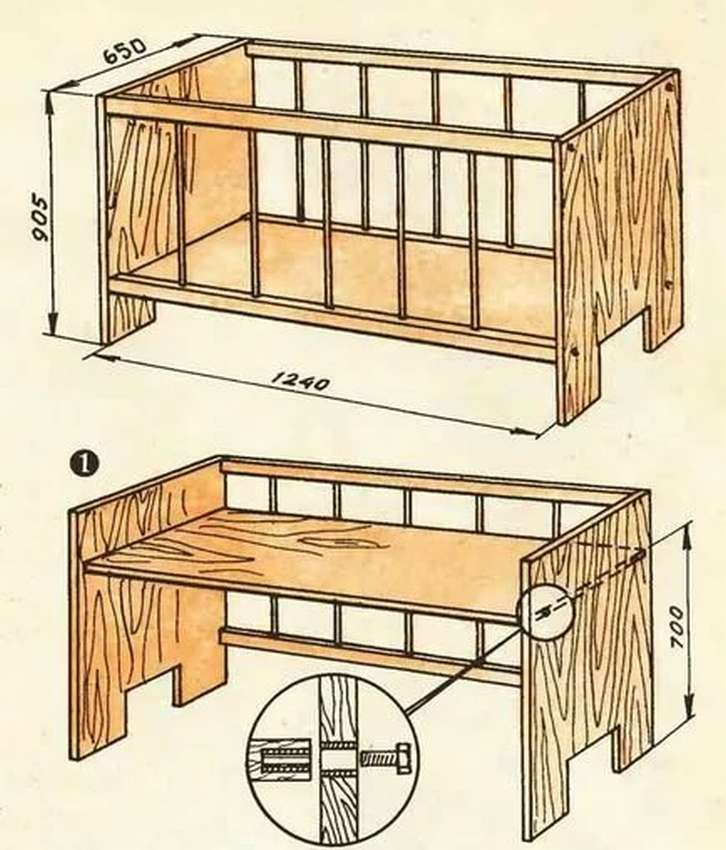 Детская кровать своими руками: чертежи, идеи декора и пошаговая инструкция