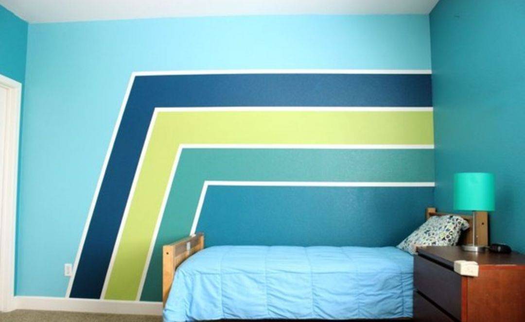 Покраска стен в два и более цветов ⋆ ремонт - это просто!