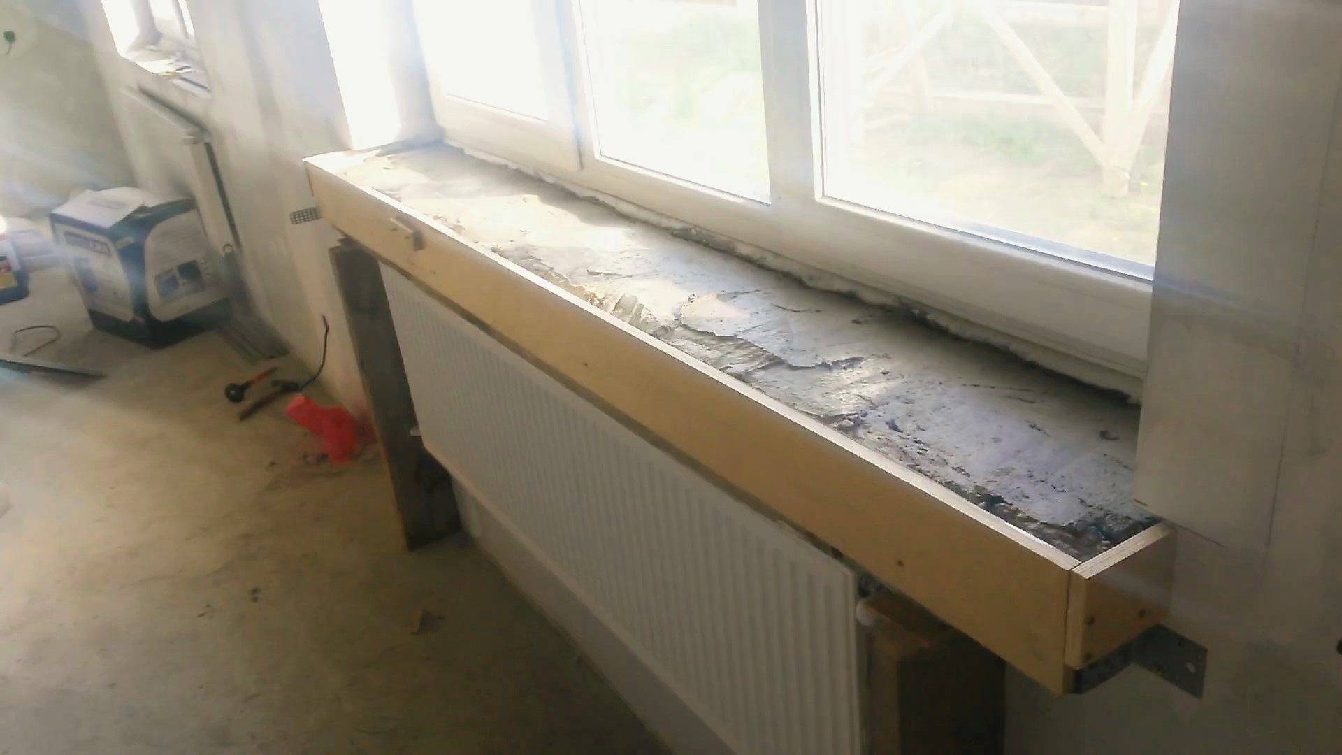 Ремонт подоконника своими руками: пластикового, деревянного, каменного, бетонного