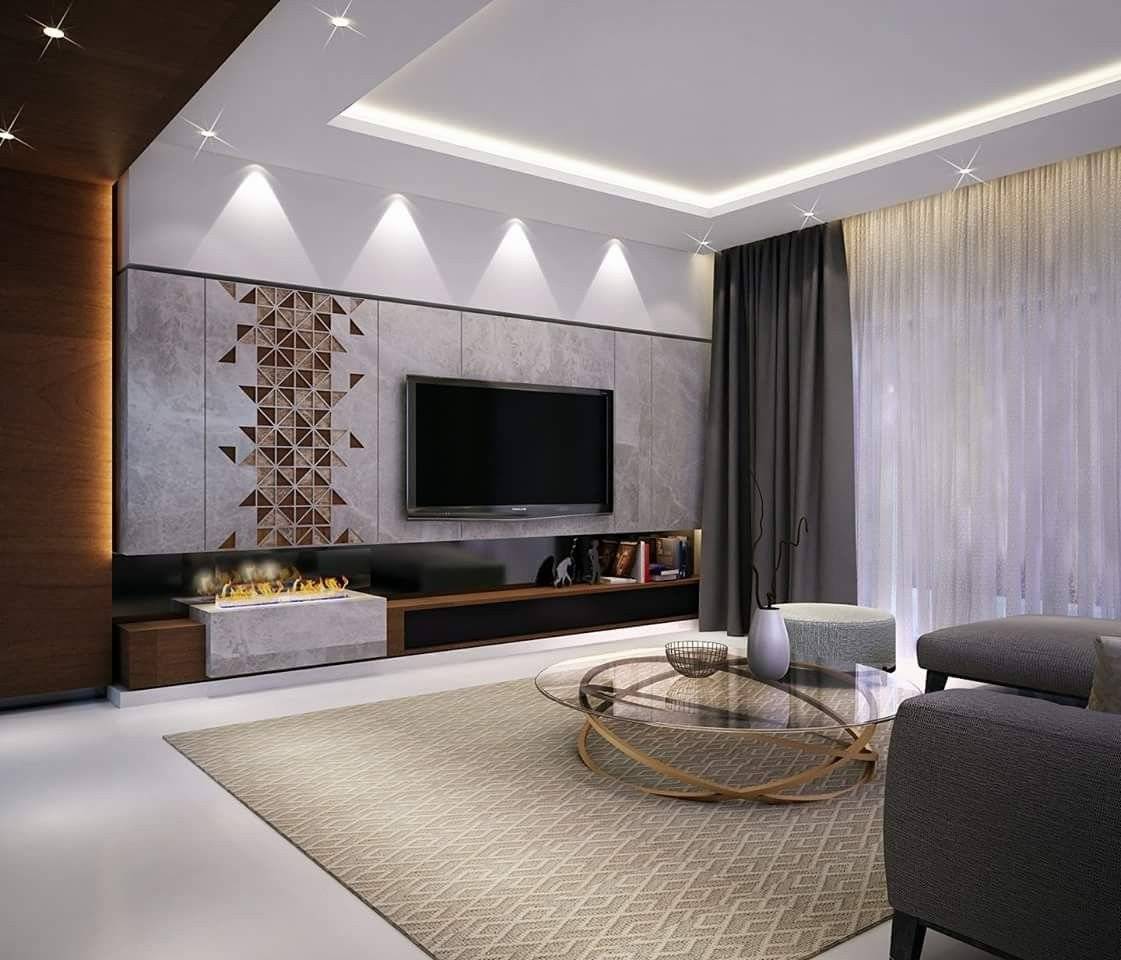 Делаем дизайн потолка в гостиной: 5 модных стилей