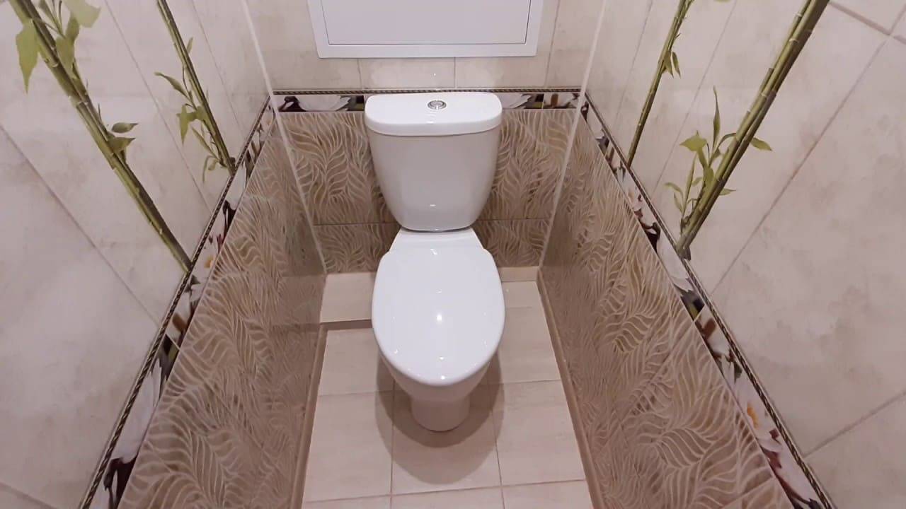 Отделка туалета панелями пвх + фото, видео