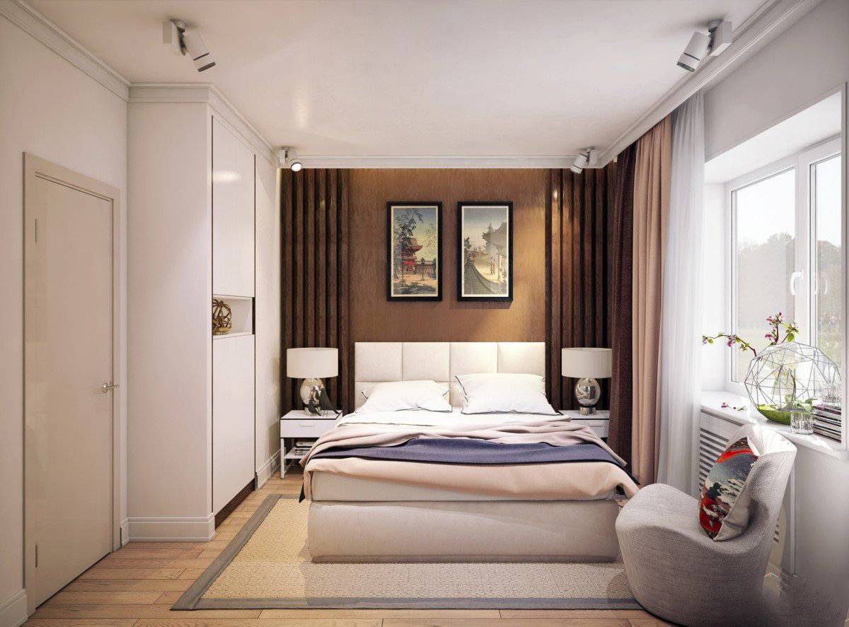 Дизайн спальни 13 кв м с фото