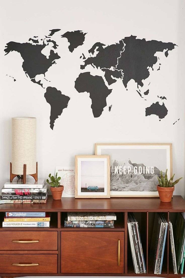 Декоративная штукатурка «карта мира»