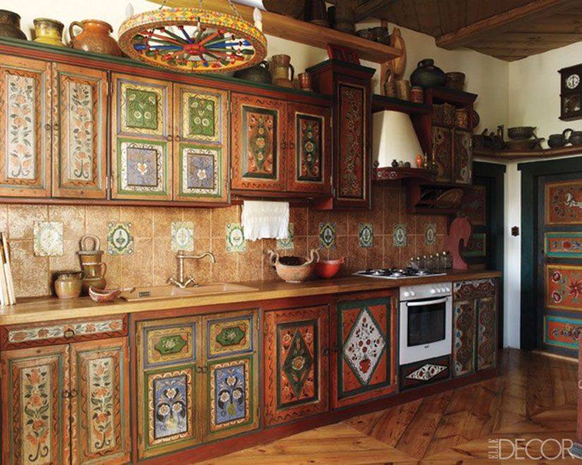 Кухня в русском стиле – 30 фото и 7 полезных советов