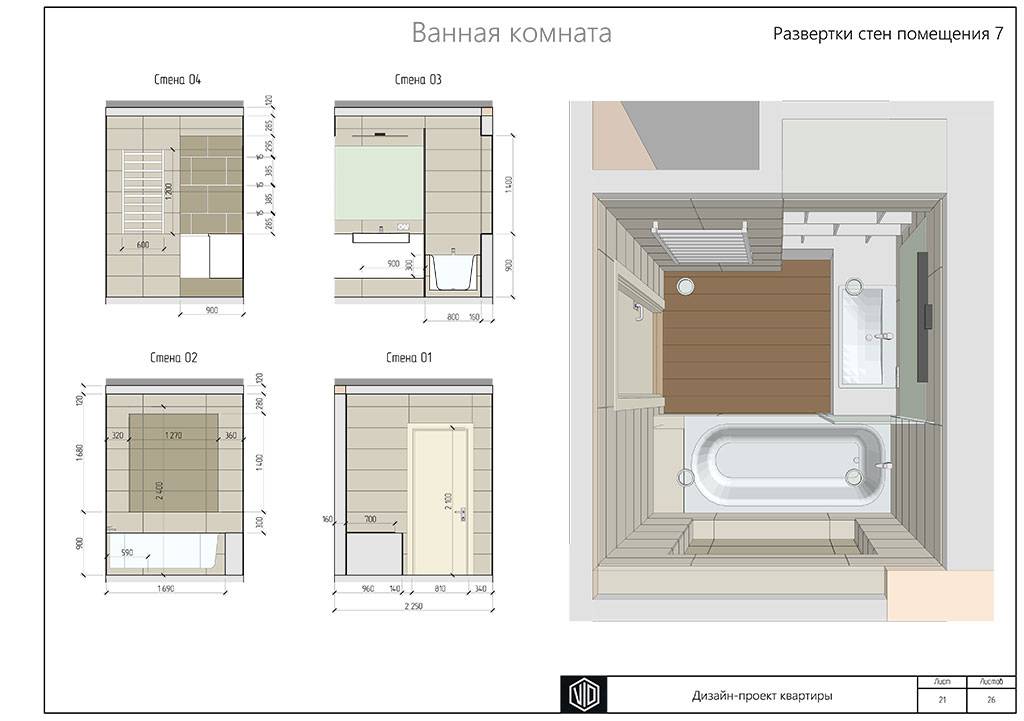 Встроенная мебель для ванной комнаты: фото и варианты дизайна.
