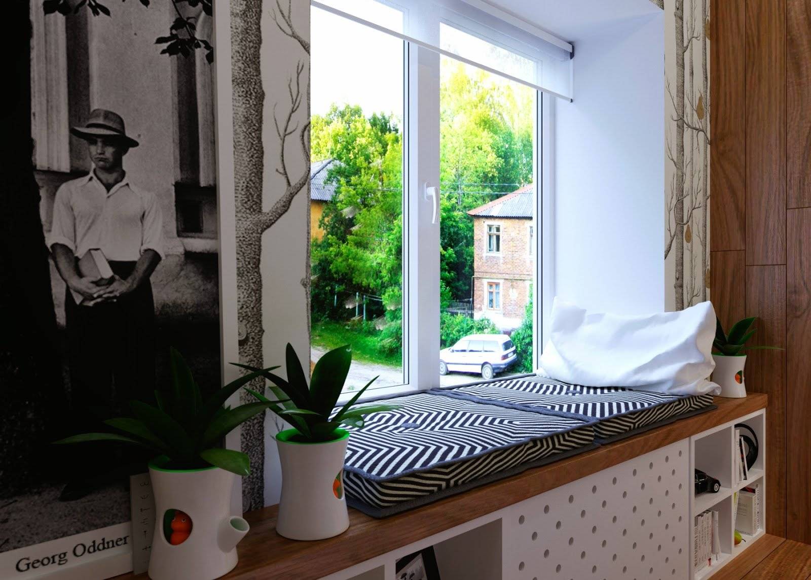 Как использовать подоконник в маленькой квартире: 10 необычных идей