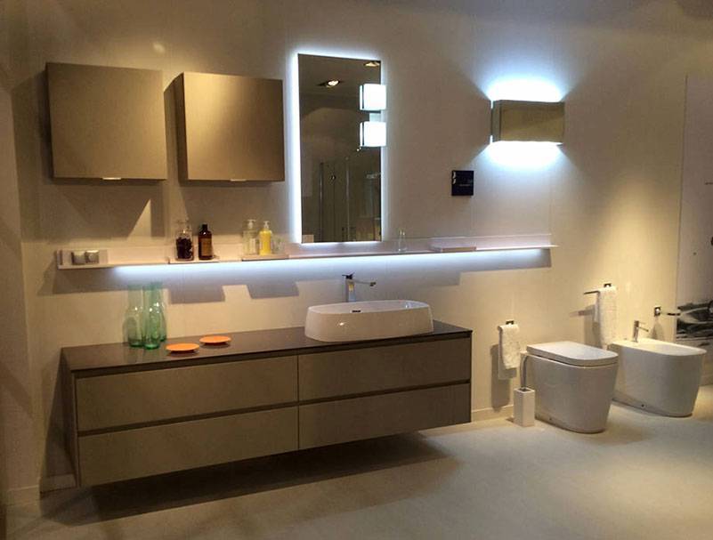 Освещение в ванной с натяжным потолком: количество точечных светильников