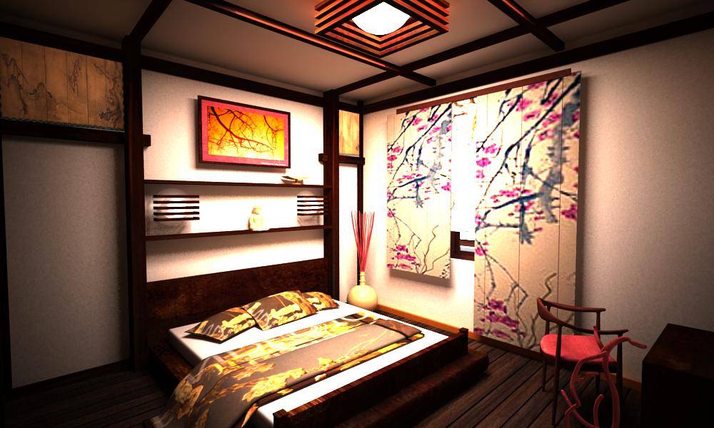 Минималистично и романтично: 82 фото-идеи для дизайна спальни в японском стиле