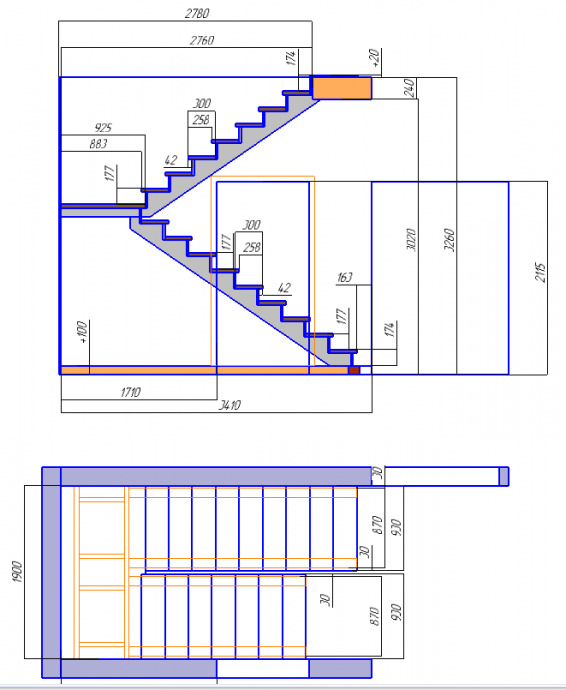 Расчет лестницы на второй этаж с помощью программы калькулятор онлайн