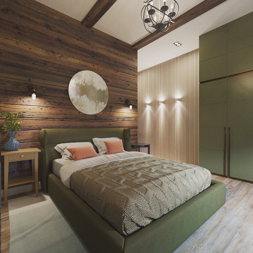 Стены в спальне: стильные сочетания, модные тенденции и примеры уютных сочетаний для спальни (170 фото)