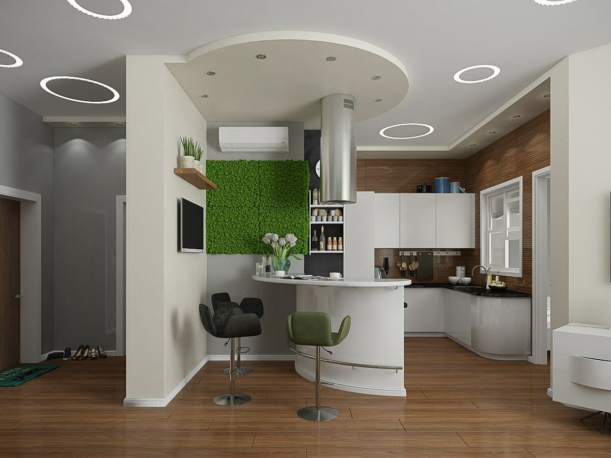 Кухня совмещенная с гостиной: 107 фото и идеи дизайна интерьера