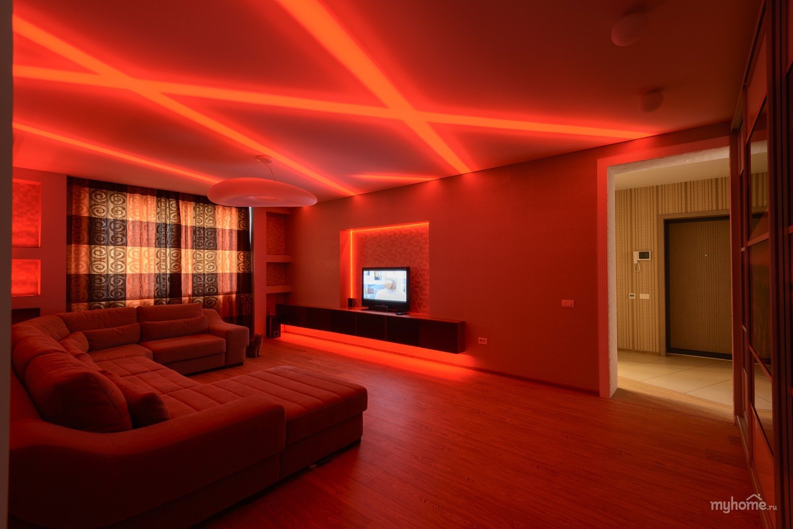 Неоновая подсветка потолка — преимущества и недостатки, установка каркаса и подключение освещения