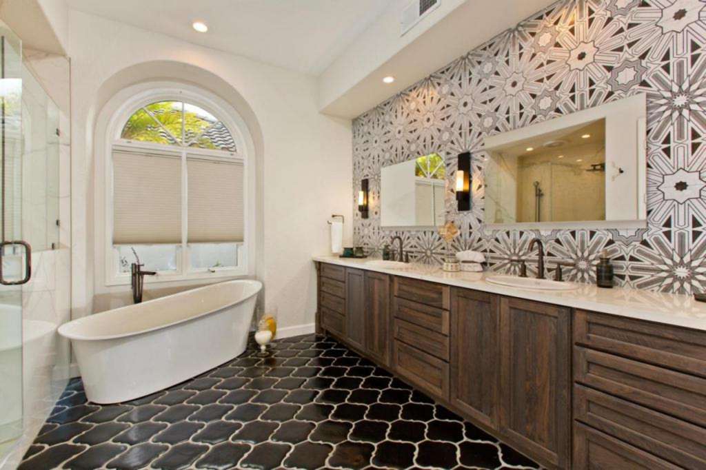 Плитка-мозаика для ванной: фото-идеи дизайна