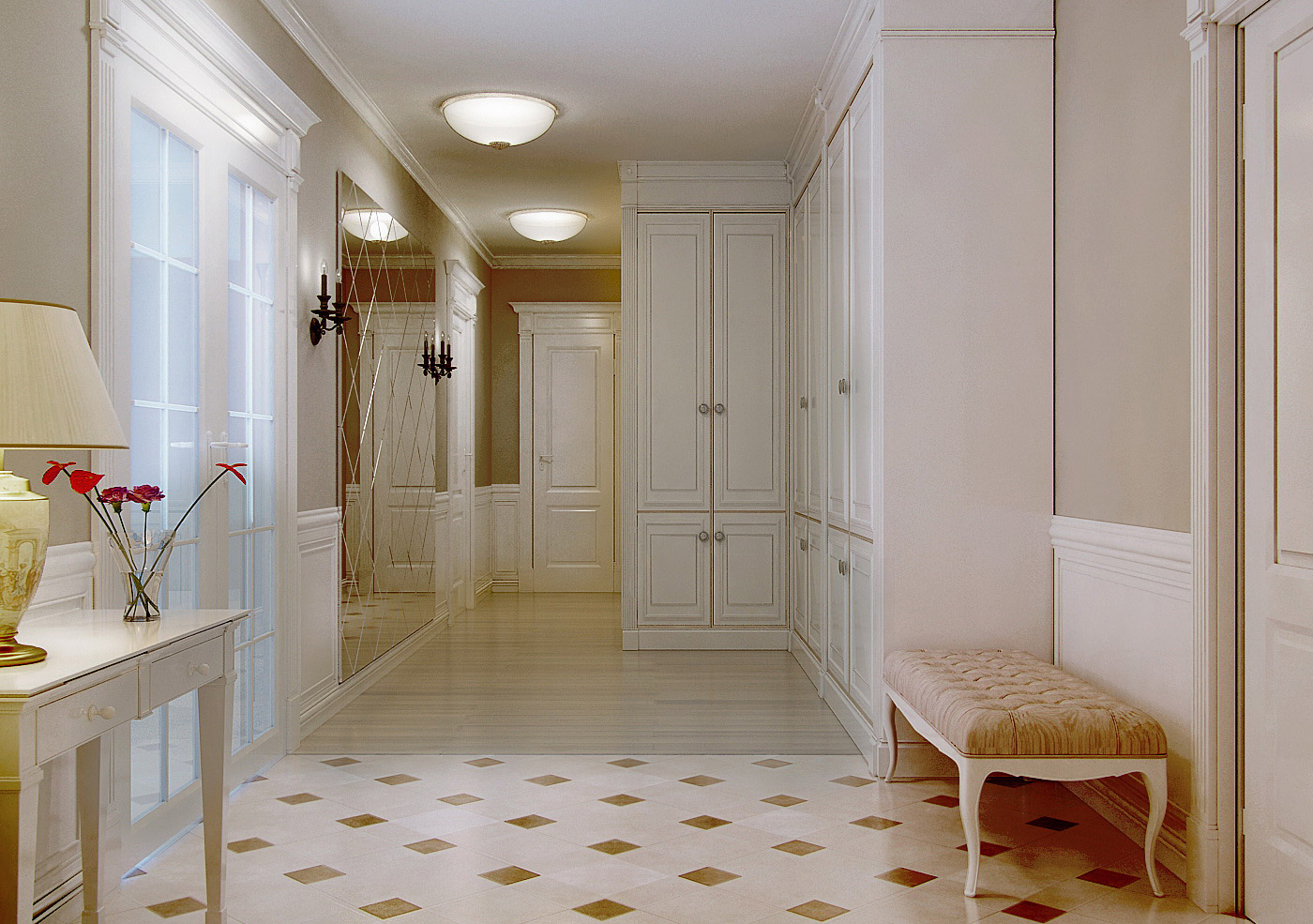 Плитка на пол в коридор: советы по выбору дизайна прихожей и технические характеристики.