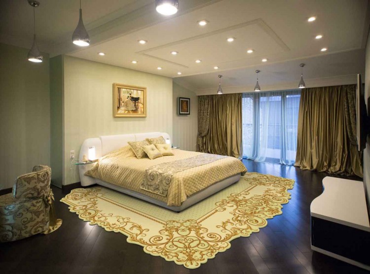 Прикроватные коврики в интерьере спальни (30 фото) | дом мечты