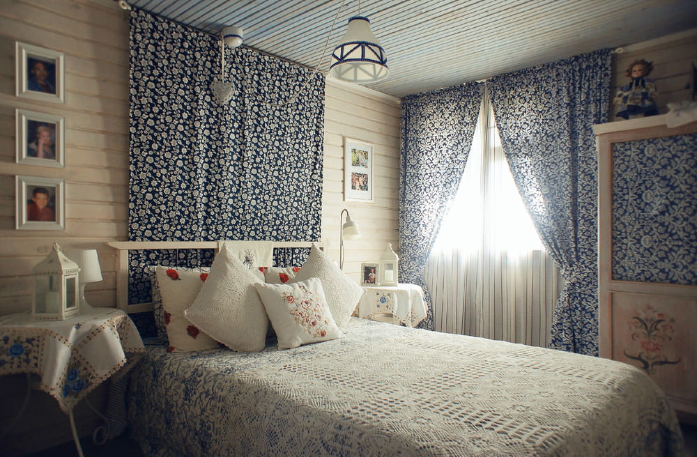 Оформление спальни в стиле прованс