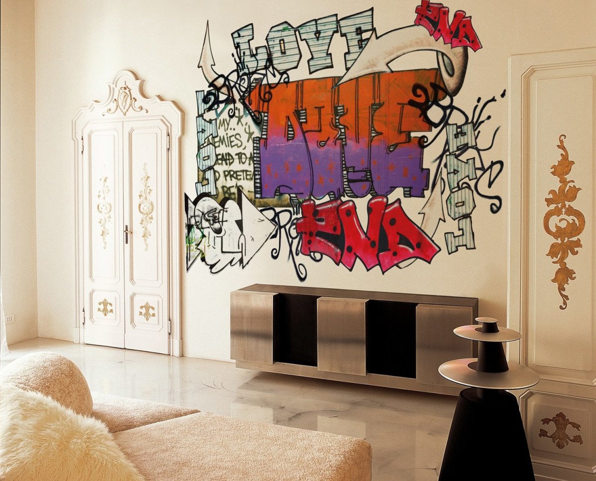 Граффити в интерьере: стрит-арт в вашей квартире