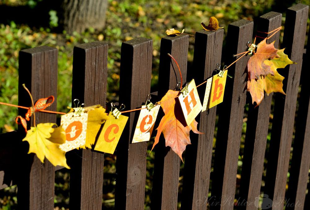 Украшение детского сада: праздничные гирлянды на тему «осень» своими руками