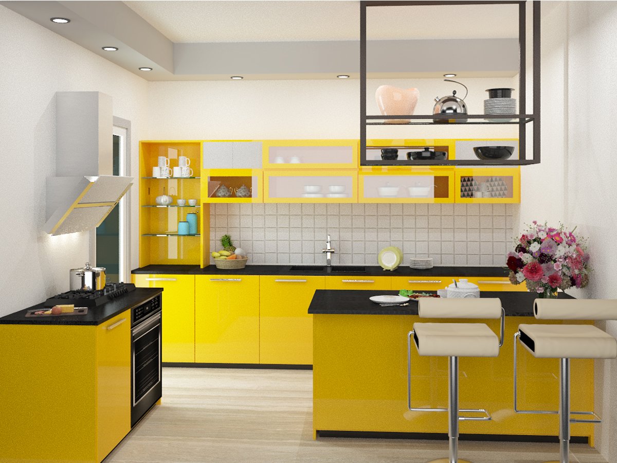 Особенности кухни желтого цвета