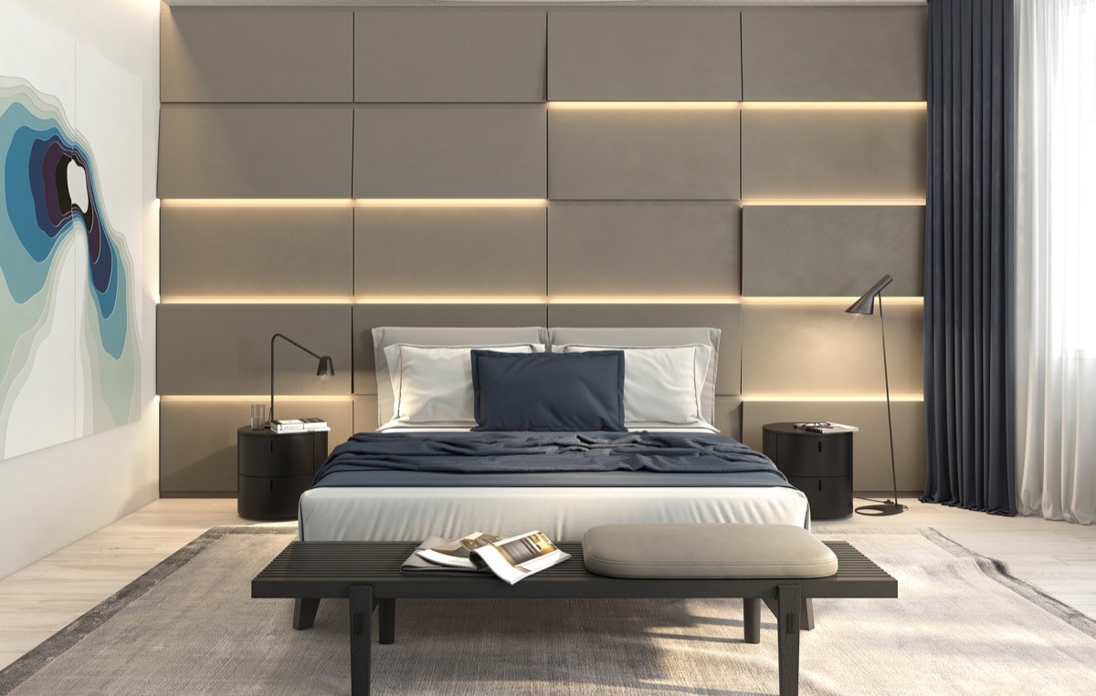 Панели для спальни — лучшие декоративные панели и стильное украшение стен