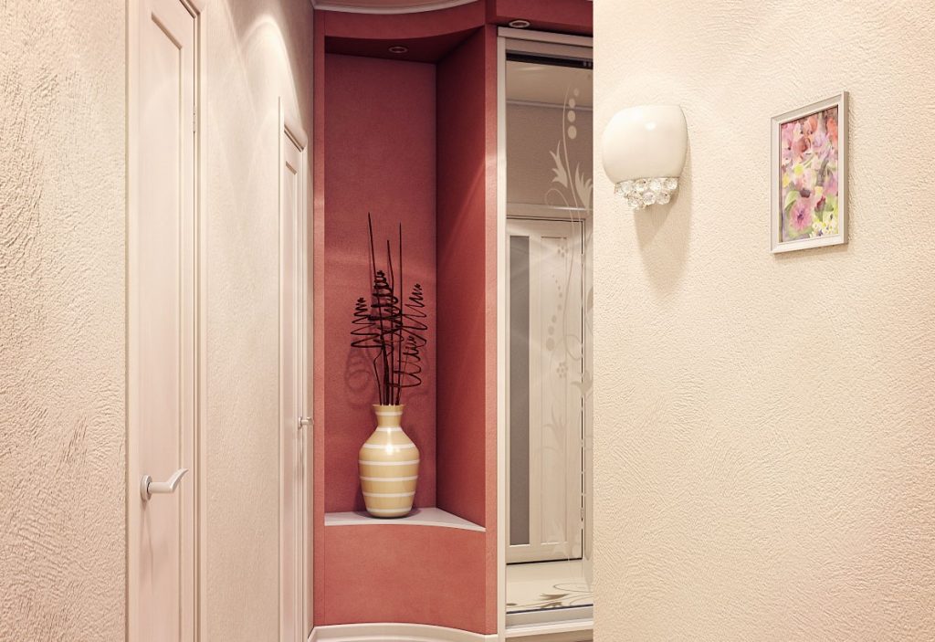 Оформление ниш в прихожих – варианты дизайна коридора в квартире с нишей, чем отделать, цвет стен и декор, оформление, покраска и ламинат на стене